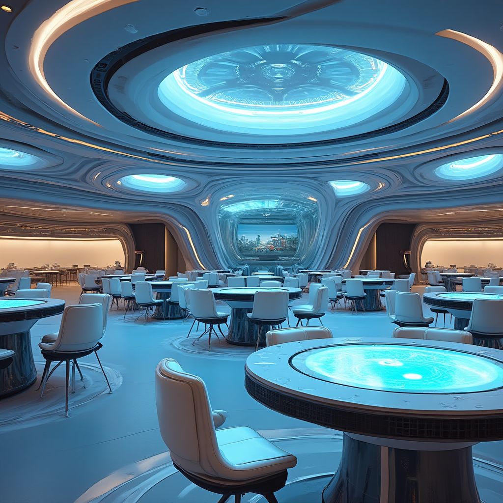 Diseño futurista del nuevo local RápidoUY 2025