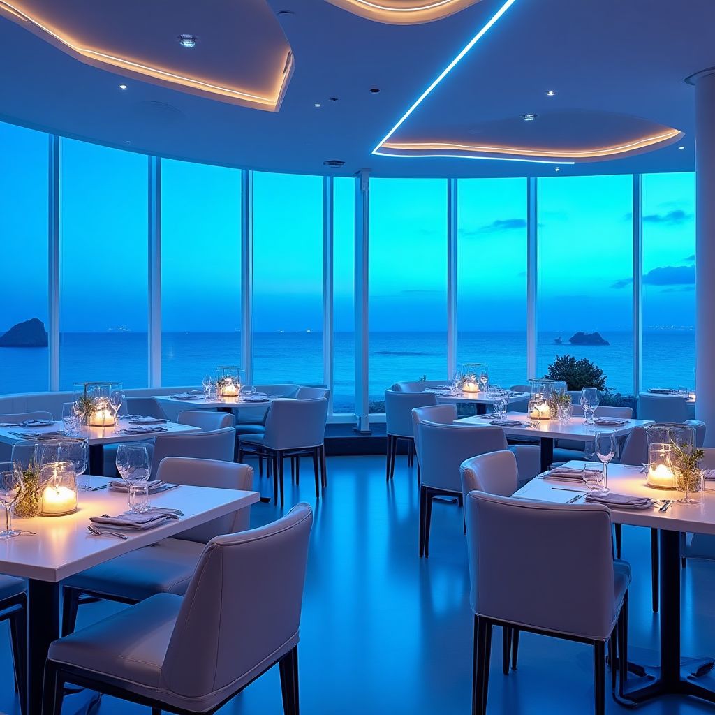 Interior del restaurante RápidoUY Punta del Este