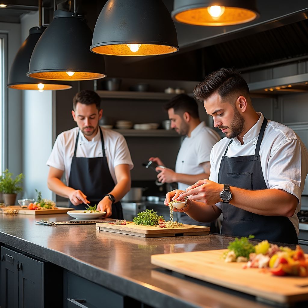 Equipo de RápidoUY en su cocina principal