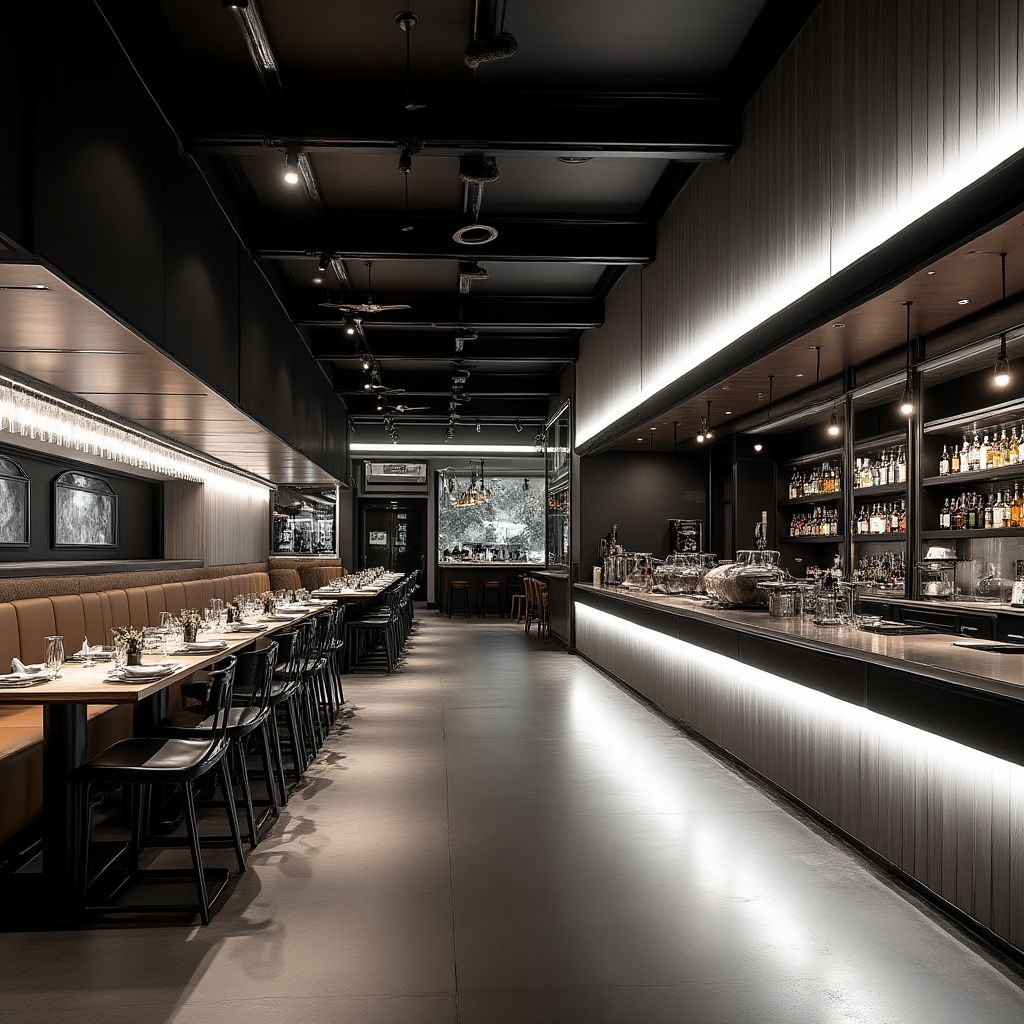 Interior de restaurante RápidoUY Montevideo